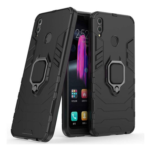 Compatible Con Honor 8x Funda, Anillo Metálico Sujeción Sopo