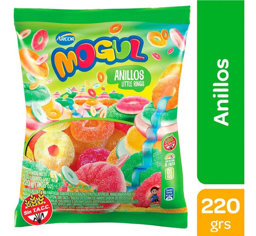 Mogul Anillos Frutales Arcor gomitas sin tacc 220gr