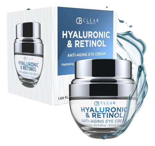Creme para os olhos Clear Beauty com ácido hialurônico e retinia