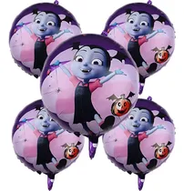 Comprar Pack 5 Globos Vampirina Redondos Metalizados 45cm Decoración