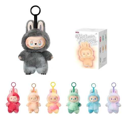 peek-a-boo fk limited master6.5インチ Pelúcia Big Into Energy Pop Mart Labubu Preto Chaveiro
