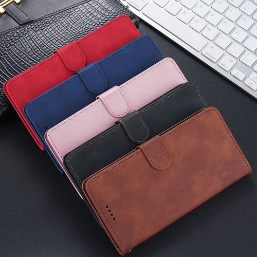 Funda Tipo Cartera Vintage Para Oppo A12/a12e, Protectora, Ranura Para Tarjetas, Soporte, Correa De Muñeca