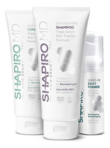 Kit De Pérdida De Cabello Natural De Shapiro Md Para Cabello