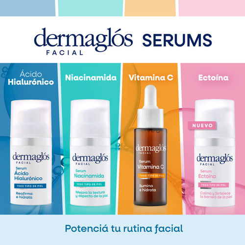 Dermaglós Ectoína Serum Facial Reafirmante Piel Sensible Todo Tipo Día