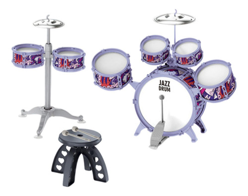 Ditdlers Jazz Drum Kit Cymbal Y Drumstick Desarrollo De