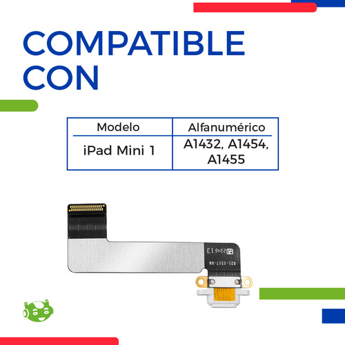 Flex Flexor Centro De Carga Para iPad Mini 1 A1432 A1454 A1455 Slim Company