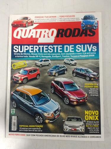 Revista Quatro Rodas 685, Novo Onix, Citroen C3 R1611