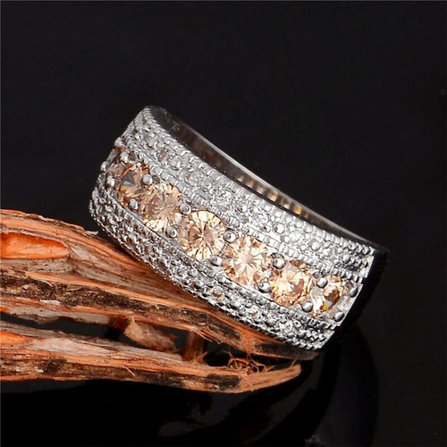 Anillo Plata 925 Brillantes Austriacos