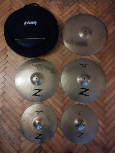 Set De Platillos Zildjian Z Custom Usados Con Bolso Regalo