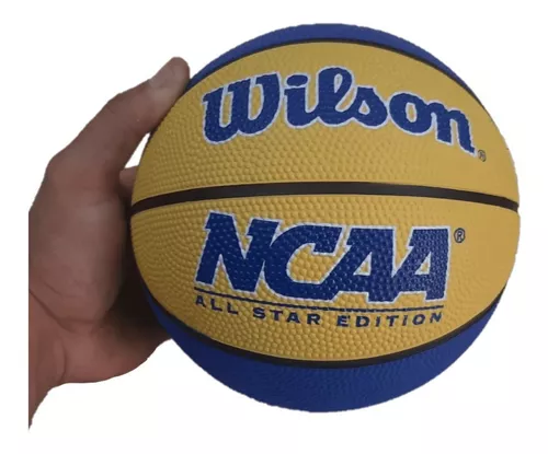 Bola de Basquete Wilson NCAA Mini Preta e Vermelha