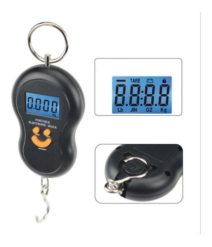 Báscula digital para anzuelos de equipaje de pesca de hasta 50 kg
