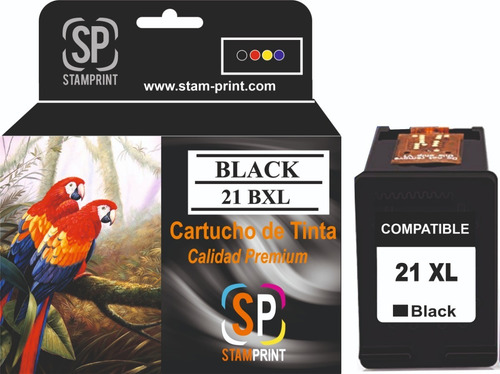 Cartucho Tinta Hp 21 Xl Negro