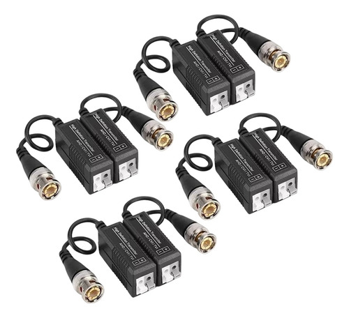 Pack 4 Pares Video Balun Pasivo Cámara Cctv 720p / 1080p /4k