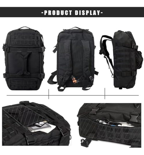 Mochila De Viaje Para Hombre, Bolsas Tácticas