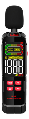 Decibel Tester, Medidor De Apagado Digital, 30-130 Db, Profe