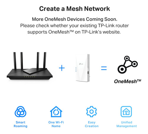Extensor De Internet Tp-link Ax1800 Wifi 6, Amplificador,