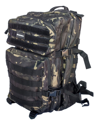 Mochila Táctica Camping Camuflado 45l Sistema Molle 