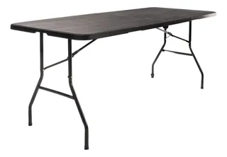 Mesa Plegable Portafolio Plástico 180cm Jardín Resistente