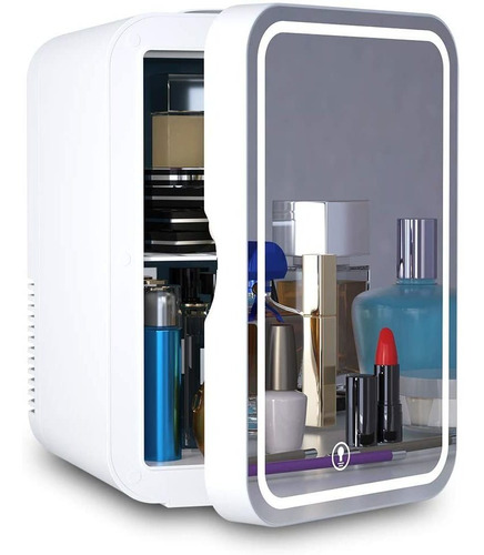 Espejo De Refrigerador Pequeño Portátil De 6 Litros Y Led