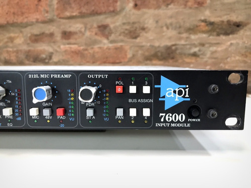 Api 7600 Channel Strip - Mic Pre Eq Compresor No Neve Avalon