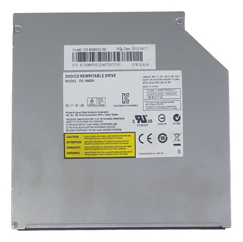 Lector Grabadora Dvd Ds-8a8sh Notebook Lenovo G480