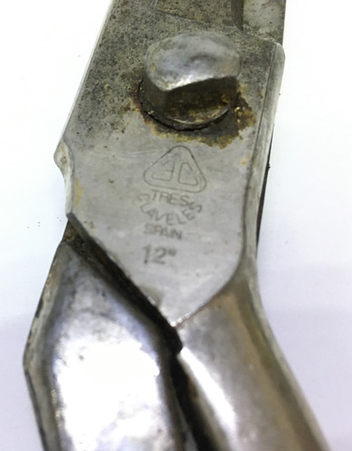 Tijeras Antiguas Españolas Tres Claveles Vintage Sastre (Usado)