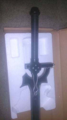 Espada Elucidator Negra Sao Sword Art Online Funda Madera