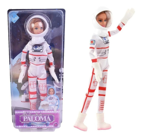 Muñeca Articulada Paloma Astronauta Casco Botas Traje 