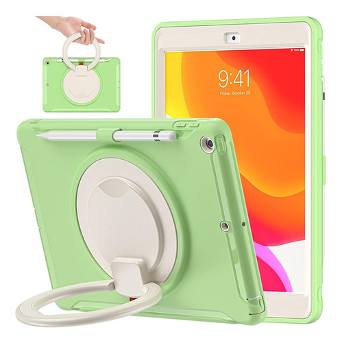 Funda Antigolpe Con Soporte 360 Para iPad 10.2 Gen 7/8/9