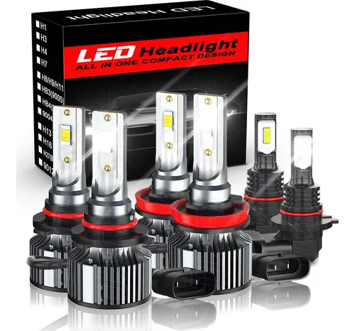 Cd- Kit Faros Luz Led 9005 H11 H10 30000lm Para Ford