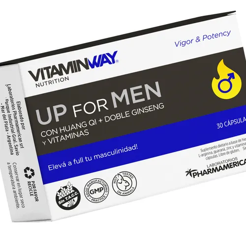 Vitamin Way Kit X2 Up For Men Aumenta Vigor Potencia X30 3c