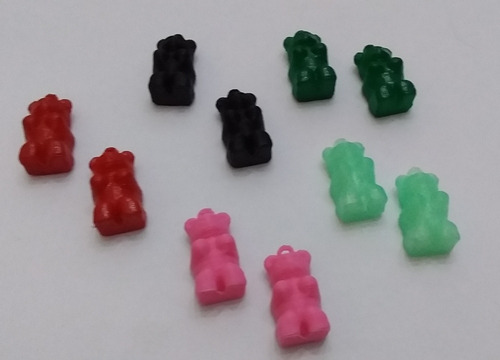 4 Dijes Osos Ositos Gominolas Para Colgar