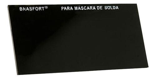 Vidro Retangular Escuro Brasfort Para Mascara De Solda No.10