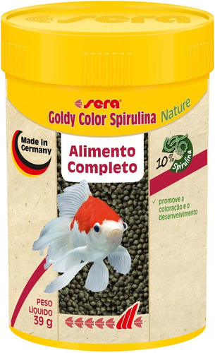 Ração Para Peixes Sera Goldy Color Spirulina (39gr)