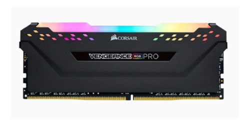 Imagen 1 de 2 de Memoria RAM Vengeance RGB gamer color negro 8GB 1 Corsair CMW8GX4M1E3200C16