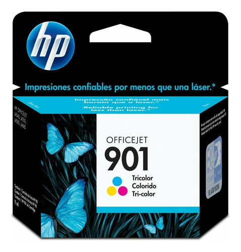 Cartucho Tinta Hp 901 Tricolor Original Cc656al