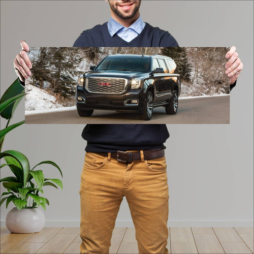 Cuadro 30x80cm Auto 2018 Gmc Yukon Xl Denali 754 41