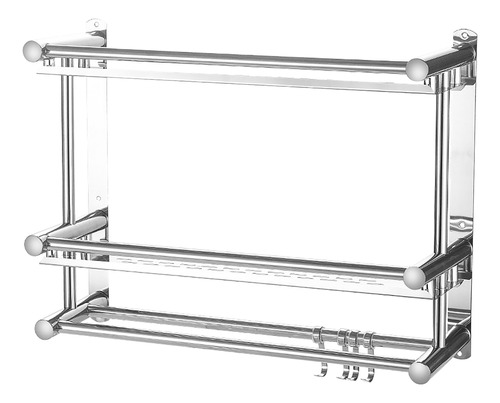 Estante De Almacenamiento Bathroom Bar 2 Para Guardar Toalla