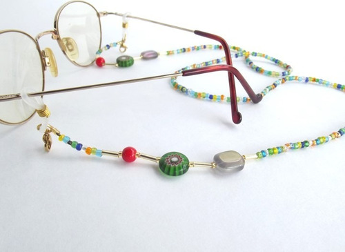 Imagen 2 de 5 de Cuelga Gafas Cuelga Tapabocas Cadena Accesorio Liviano