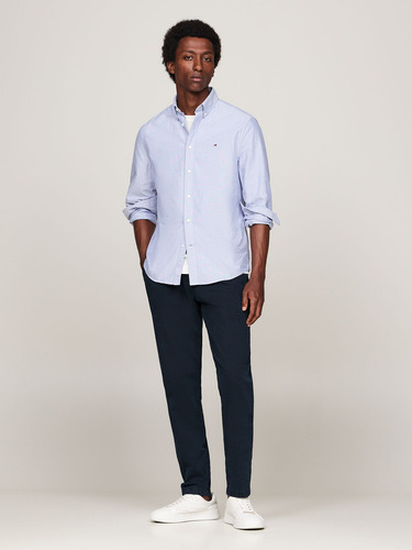 Camisa Oxf Heritage Regular Fit Celeste Tommy Hilfiger