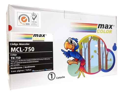 Toner Maxcolor Mcl-750 Compatible Brother Mfc-8910dw Tn_750