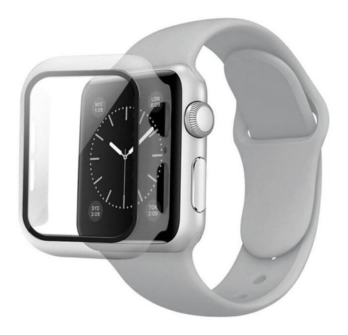 Protector Reloj Para Iwatch Lámina + Funda + Correa 3 En 1