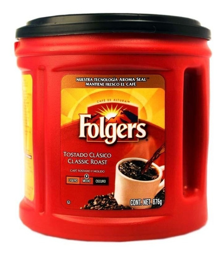 Envio Gratis! Café Folgers Molido 876 Grs Hasta 240 Tazas