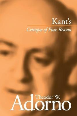 Libro Kant's  Critique Of Pure Reason  - Theodor W. Adorno