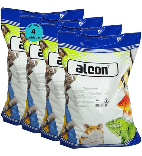 Alcon Psita Sticks Criador 4kg Aves Ornamentais Kit Com 4