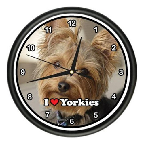 Signmission Yorkie - Reloj De Pared Para Perro Yorkshire 