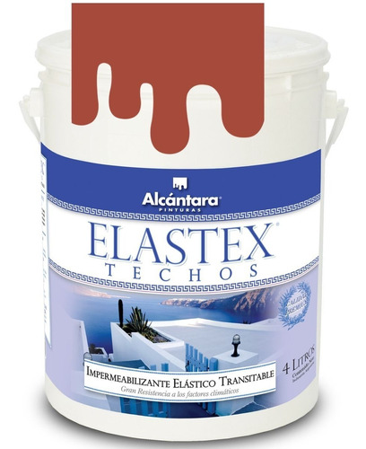 Impermeabilizante Transitable Elastex Techos 1 L Alcántara