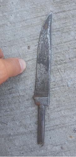 Antigua Hoja De Cuchillo Esser Solingen Acero Al Carbono