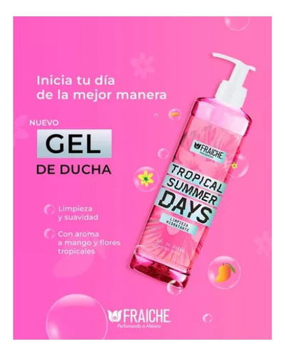 Set 3 Piezas Fraiche Body, Crema Y Jabon Mango Naranja 250ml
