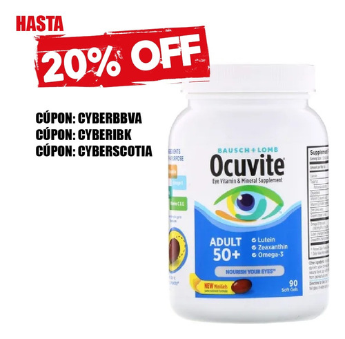 Ocuvite Vitamina Cuidado De Los Ojos Y Vista Original
